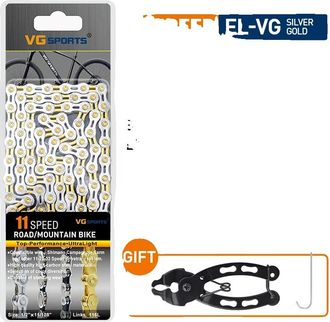 OEM Cadena De Bicicleta, Compatible Con 6 A 11 Velocidades, Acero De Aleaci&oacute;n Duradero, 11s El Vg Color