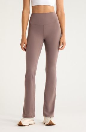 Zella Studio Luxe Bootcut Leggings in Grey Plum at Nordstrom, Size X-Small