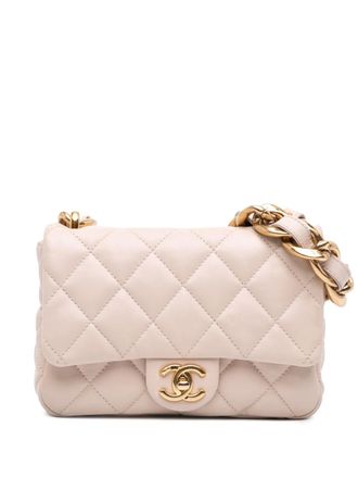 Chanel 2021-2025 Small Quilted Lambskin Funky Town Flap shoulder bag - women - Lambskin - One Size - Brown