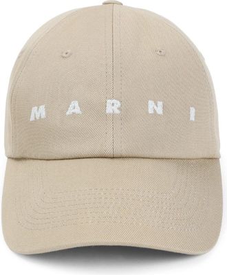 Marni Beige Cotton Hat-Donna