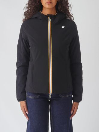 K-Way Giacca a vento corta reversibile Lily con cappuccio e logo a contrasto