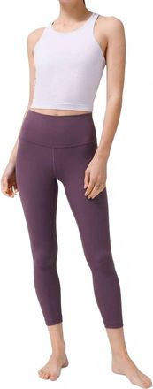 lululemon Wunder Train Ribbed High-Rise Tight In Grape Thistle