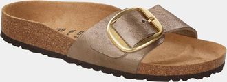 Birkenstock Madrid Grote Gesp Birko Flor Sierlijke Dames Taupe Sandalen