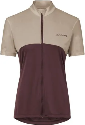 Vaude Matera Full Zip Tricot Velotrikot f&uuml;r Damen | braun/beige