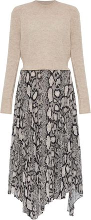 AllSaints Abito midi Donatella - Toni neutri