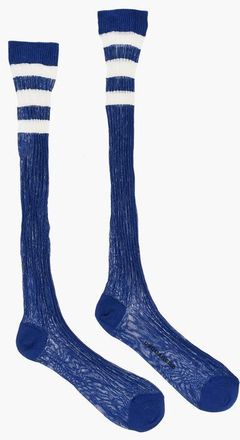 Dsquared2 Two-Tone Ribbed Long Socks size M