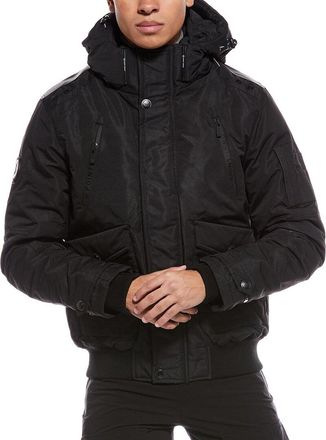 Point Zero Black Bomber Coated Taslan Coat