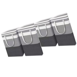 OEM Cestas Grandes De Almacenamiento De Ropa De 75 Litros, Juego De 4, - Gris/negro