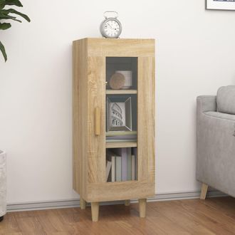 vidaXL Vidaxl - Aparador Madera Contrachapada Color Roble Sonoma 34,5x34x90 Cm