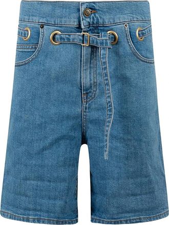 Philosophy di Lorenzo Serafini Denim Shorts - Dames - Denim shorts - Blauw - S - Denim - Korte Broeken