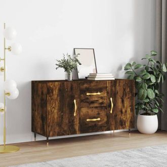 vidaXL Credenza Rovere Fumo 100x36x60 cm in Legno Multistrato - Vidaxl