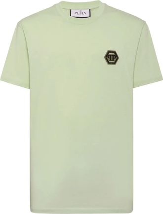 Philipp Plein T-shirt con stampa Iconic Plein - Verde
