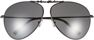 Acne Studios Ator Aviator Sunglasses in Black/Black at Nordstrom
