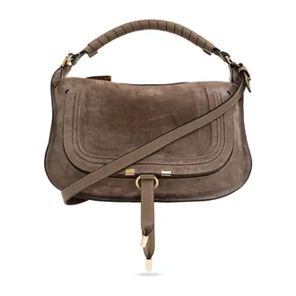 Chlo&eacute; Handbags, female, Brown, Size: ONE SIZE Marcie Small Handbag