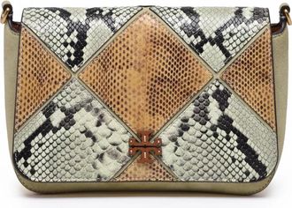Tory Burch Thea Patchwork Flap - Dames - Schoudertassen - Veelkleurig - ONE Size - Leer - Tassen