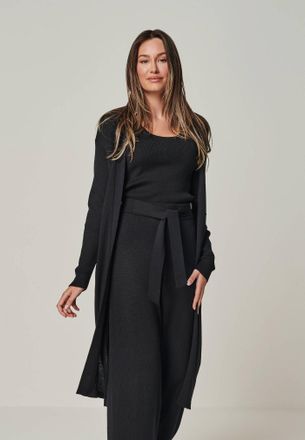 You Look Perfect CARDIGAN BLOSSOM - Langer Merino Cardigan mit Taschen