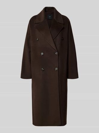 Mango Mantel aus Woll-Mix mit Reverskragen Modell PICAROL in Dunkelbraun, Gr&ouml;&szlig;e L