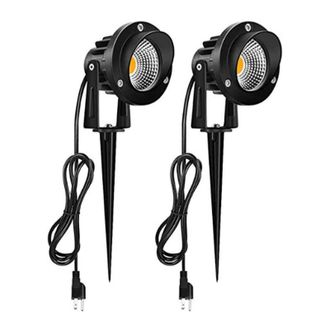 OEM [mai Usato]faretto Led Da Esterno Led 7w 220v Chip Cob, Lampada Da Giardino Led Da Incasso, Lampada Da Esterno A Picchetto Luce Bianca Calda 3000k Ver