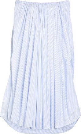 Jacquemus La Robe Lavande Striped Poplin Midi Dress - White - 40 (UK12 / M)