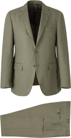 Canali Completo due pezzi in lino - Verde