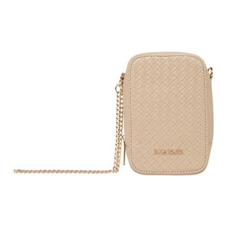 Carlo Colucci Mini Tas in Gevlochten Look - Dames - Mini tas - Bruin - ONE Size - Tassen
