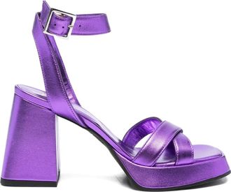 Gianpaolo Viozzi Leren sandalen - Paars