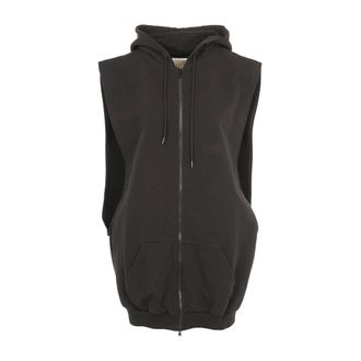 Maison Margiela Sweat Jacket - Dames - Jassen - Zwart - Maat: S Katoen