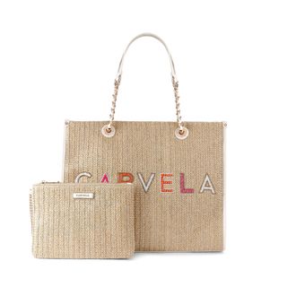 Carvela Womens Sorrento Bead Tote Bag - Multicolour Fabric - One Size