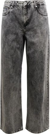 Karl Lagerfeld Straight Jeans - Dames - Regular Fit Jeans - Grijs - W29 L30 - Katoen - Jeans
