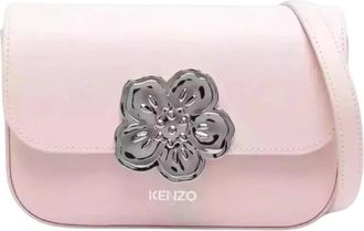 Kenzo Cross Body Bags, female, Pink, Size: ONE SIZE Boke Leather Handbag