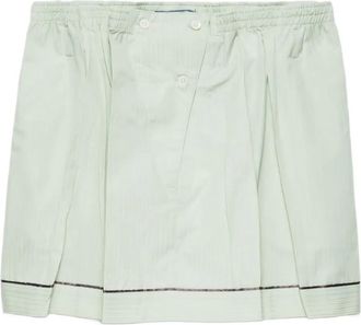 Prada Minigonna con vita elasticizzata - Verde