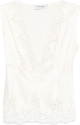 Ermanno Scervino Embroidered Sleeveless Top