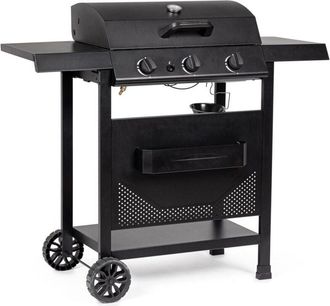 Decorspace Barbecue a gas Louis con bruciatori superfice di cottura in acciaio smaltato -2 bruciatori