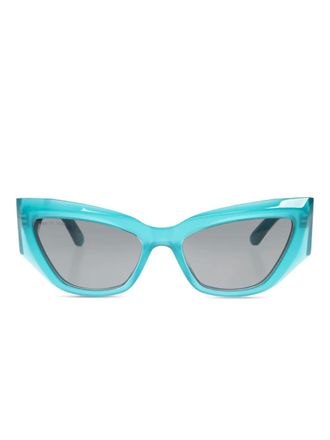 Balenciaga cat-eye sunglasses - Blue