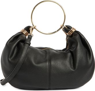 Urban Expression Faux Leather Ring Top Handle Bag in Black at Nordstrom Rack