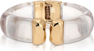 Ettika Carved Relic Cuff in Clear at Nordstrom