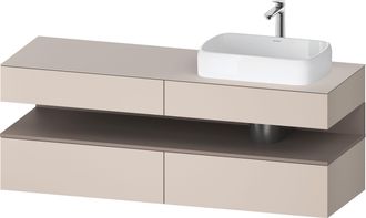 Duravit Qatego Meuble Sous-lavabo Avec Console, 2 Tiroirs, 2 - Duravit