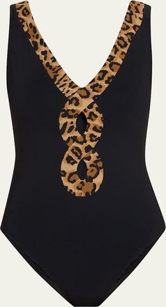 Karla Colletto Izzy V-Neck One-Piece Swimsuit