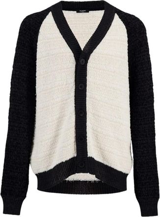 Balmain Monochrome Tweed Vest - Dames - Vesten - Wit - S - Tweed - Truien & Vesten