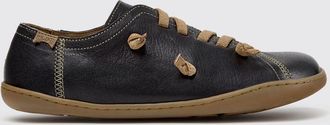 Camper Sneakers slip-on Twins in pelle a grana con lacci elasticizzati