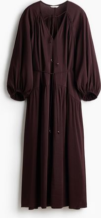 H&M Oversized Tunikakleid - Dunkelbraun