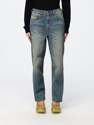 Diesel D-Went Mid-Rise Straight Jeans in Cotton Denim