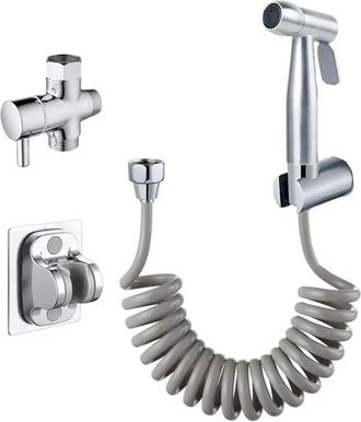 OEM Mano Sprayer - Regulable Presi&oacute;n - Para Inodoro Y Limpieza Sanitaria - V&aacute;lvula Angular De 2 O 3 V&iacute;as - Pl&aacute;stico Resistente - 1 Unidad