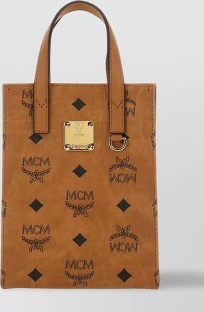 MCM coated fabric printed handbag