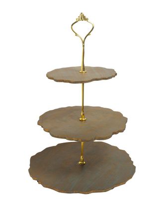 Tiramisu 3-Tier Resin Dessert Stand