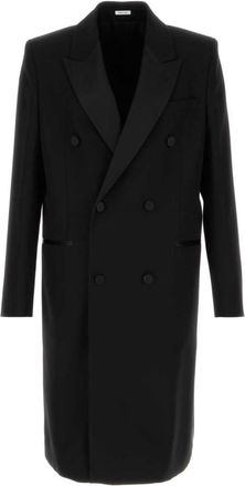 Alexander McQueen Black Tailored Trench Coat