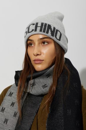 Moschino Cap With Logo, Unisex, Grey