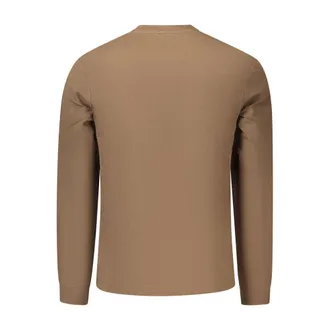 Napapijri Logo Embossed Cotton Sweatshirt - Brown