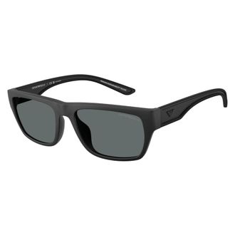 Emporio Armani Sunglasses, male, Black, Size: 57 MM Rectangular Sunglasses