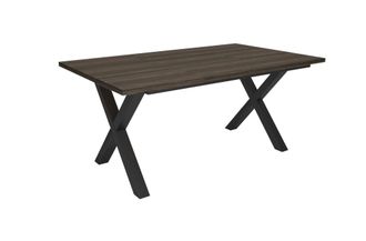 Skraut Home Mesa Comedor efecto madera roble oscuro 167x90x74cm